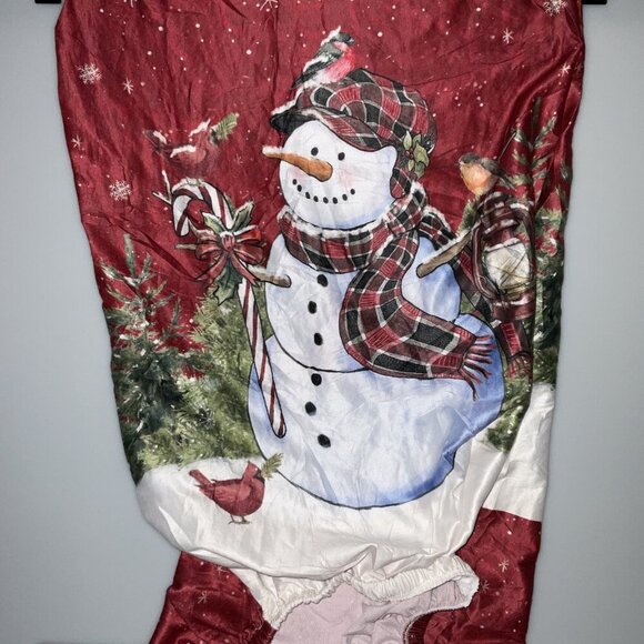 4 NEW SNOWMAN HOLIDAY CHAIR SLIPCOVERS CHRISTMAS SET 4 - Picture 5 of 8